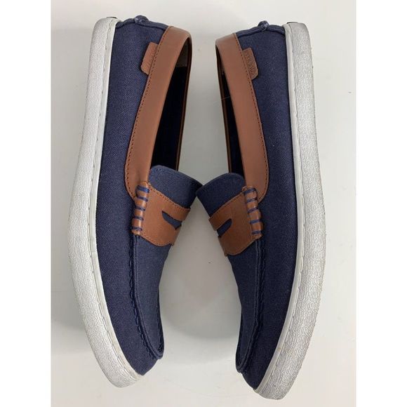 Cole Haan Mens Penny Loafer Sneaker Shoes Size 10.5M Canvas Navy 6361 - Picture 8 of 9